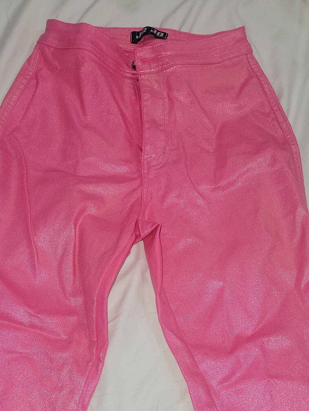 Shiny Hot Pink Pants